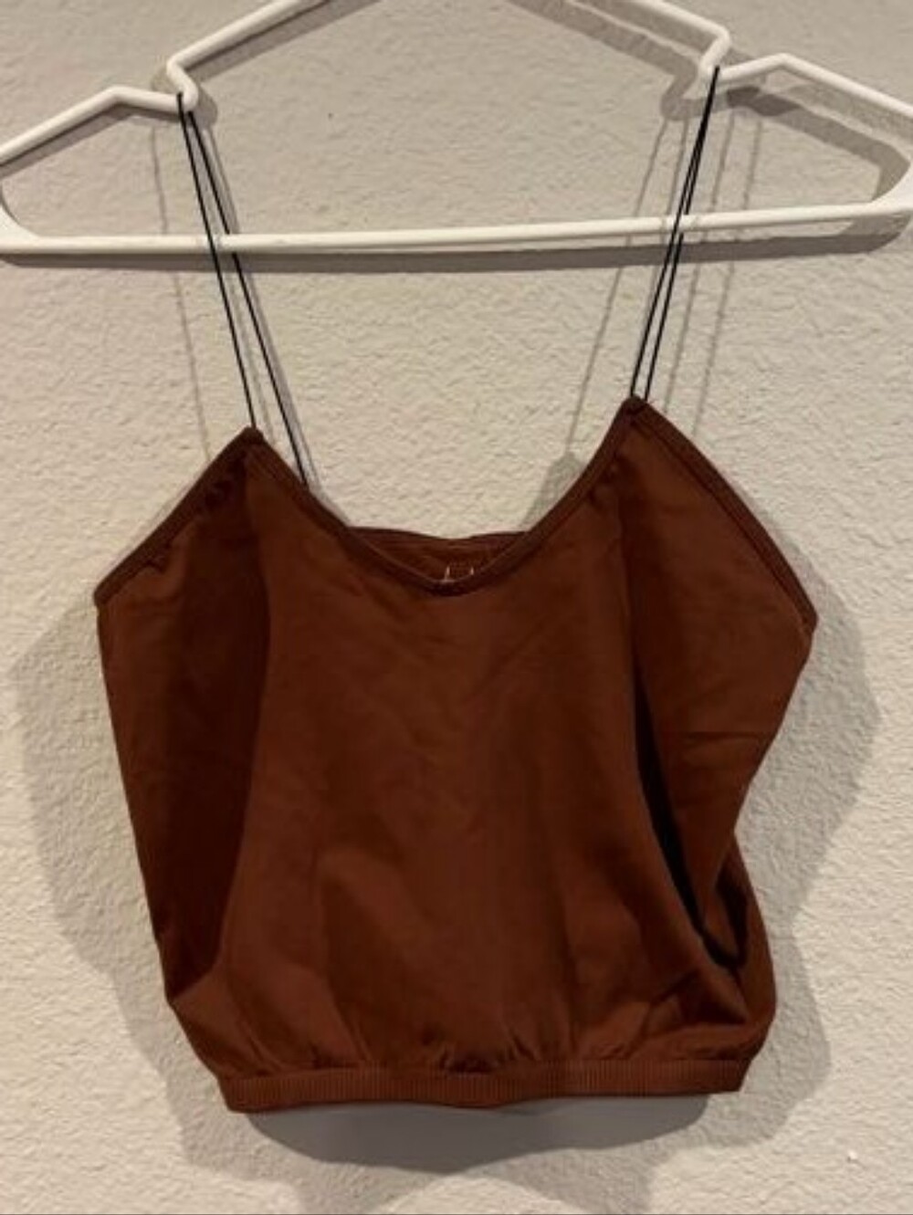 NEW Free People Intimately Womens Casual Brown Seamless Crop Tank Top Size M/L